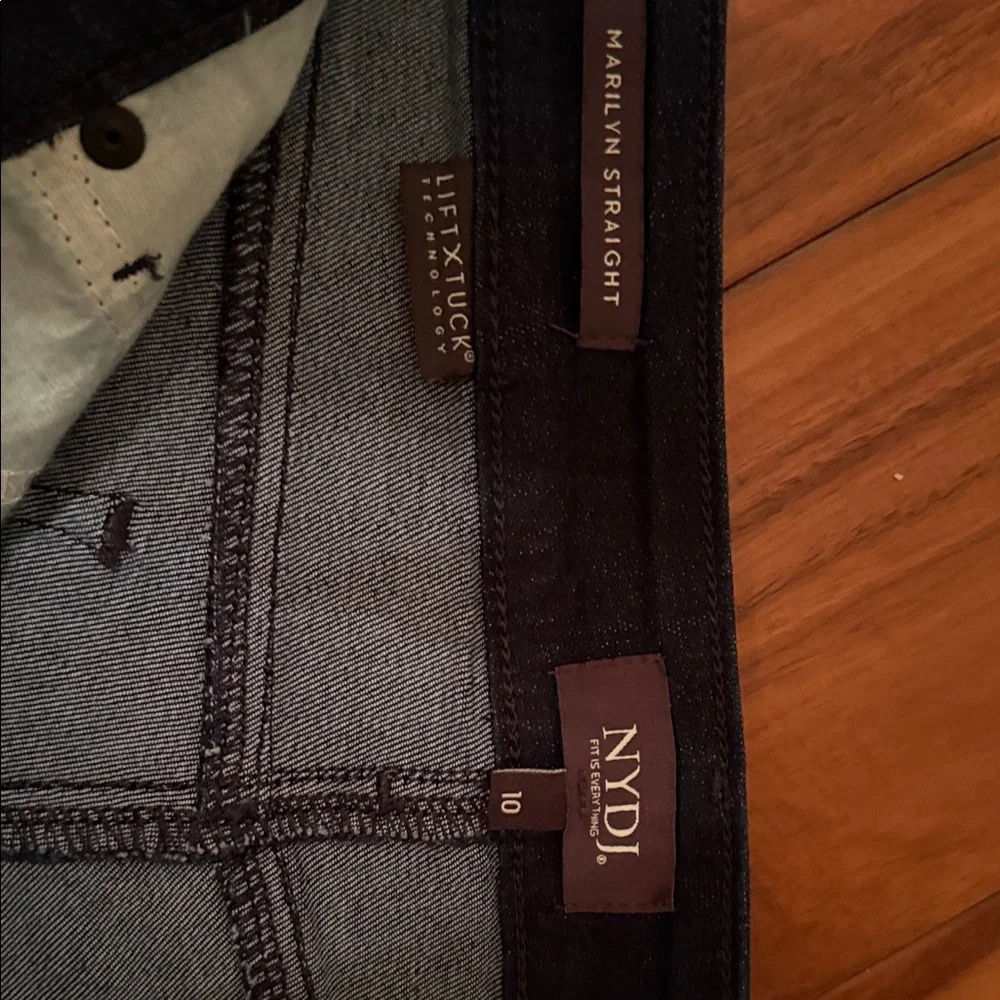 NYDJ Women's Straight Leg Dark Jeans - Picture 3 of 6